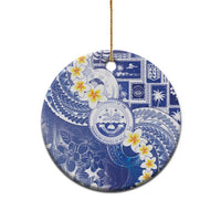 Federated States Of Micronesia Christmas Ceramic Ornament Retro Style Bright Version - Polynesian Pride