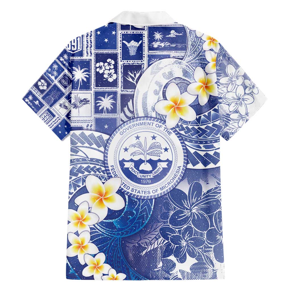 Federated States Of Micronesia Christmas Family Matching Puletasi and Hawaiian Shirt Retro Style Bright Version - Polynesian Pride
