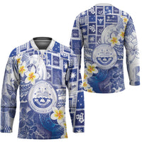 Federated States Of Micronesia Christmas Hockey Jersey Retro Style Bright Version - Polynesian Pride