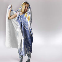 Federated States Of Micronesia Christmas Hooded Blanket Retro Style Bright Version - Polynesian Pride