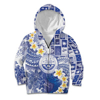 Federated States Of Micronesia Christmas Kid Hoodie Retro Style Bright Version - Polynesian Pride