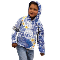 Federated States Of Micronesia Christmas Kid Hoodie Retro Style Bright Version - Polynesian Pride