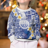 Federated States Of Micronesia Christmas Kid Ugly Christmas Sweater Retro Style Bright Version - Polynesian Pride