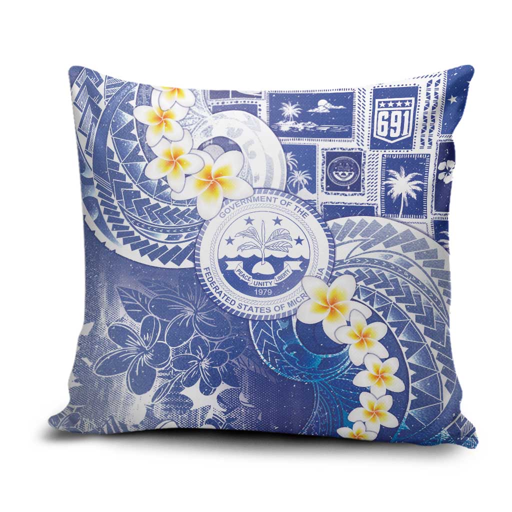 Federated States Of Micronesia Christmas Pillow Cover Retro Style Bright Version - Polynesian Pride