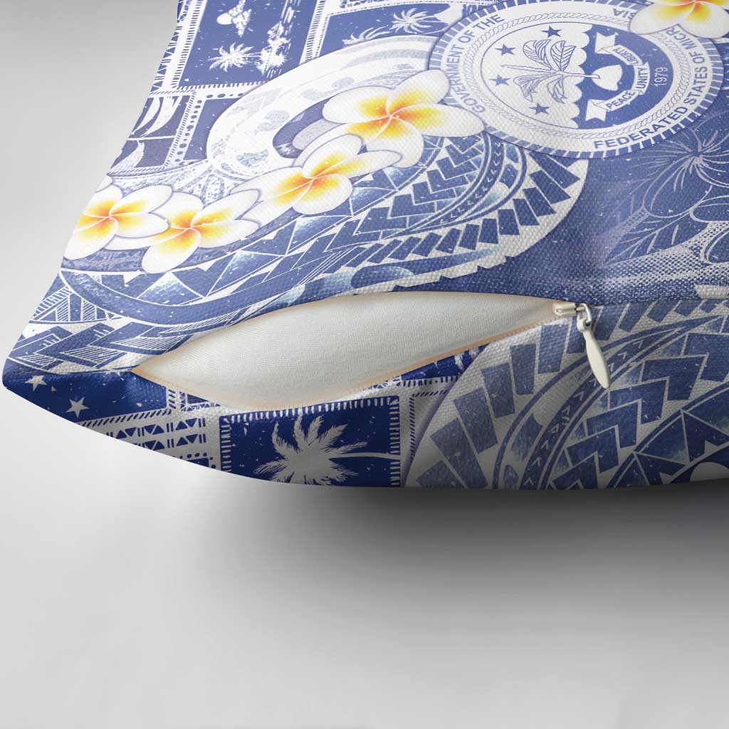 Federated States Of Micronesia Christmas Pillow Cover Retro Style Bright Version - Polynesian Pride