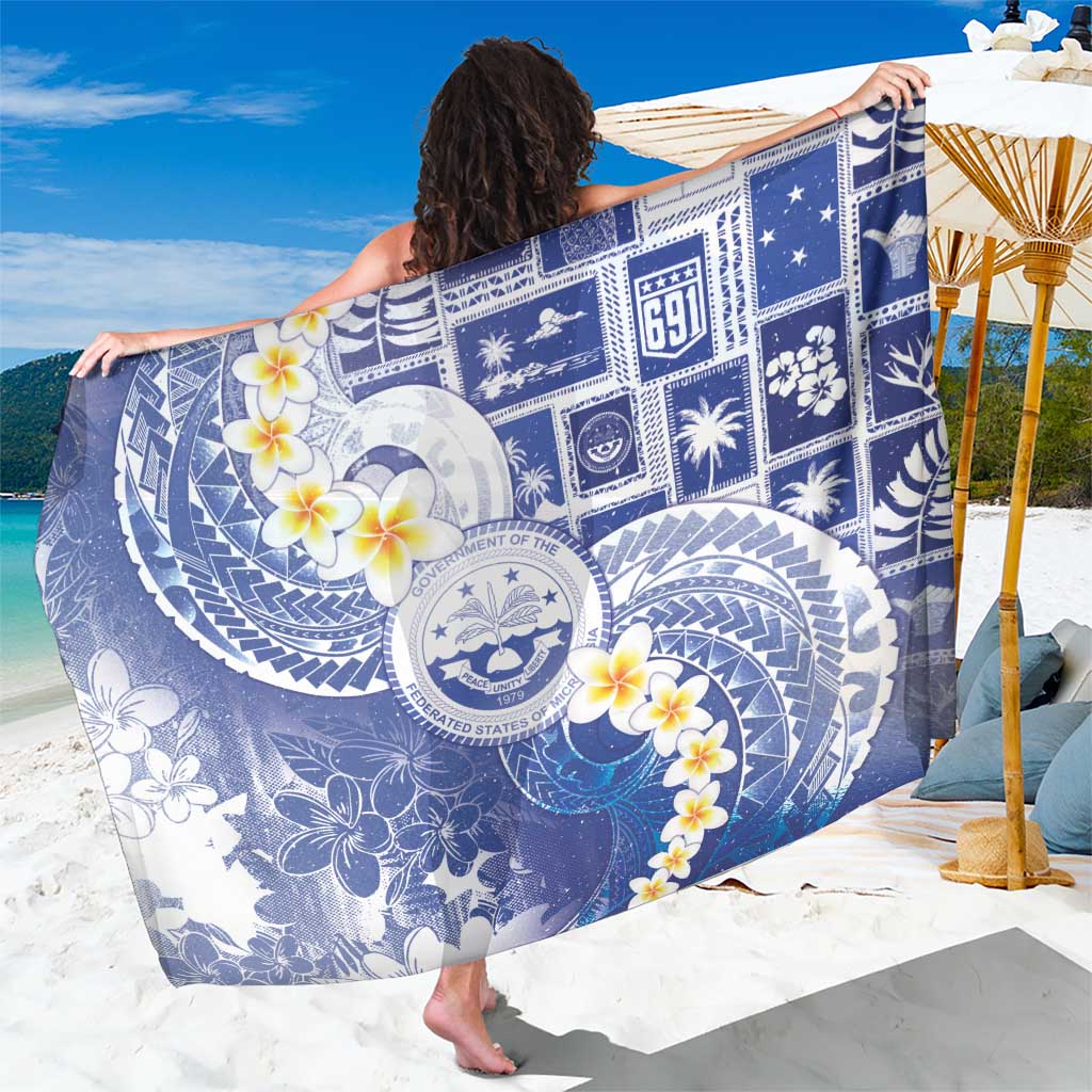 Federated States Of Micronesia Christmas Sarong Retro Style Bright Version - Polynesian Pride