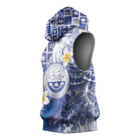 Federated States Of Micronesia Christmas Sleeveless Hoodie Retro Style Bright Version - Polynesian Pride