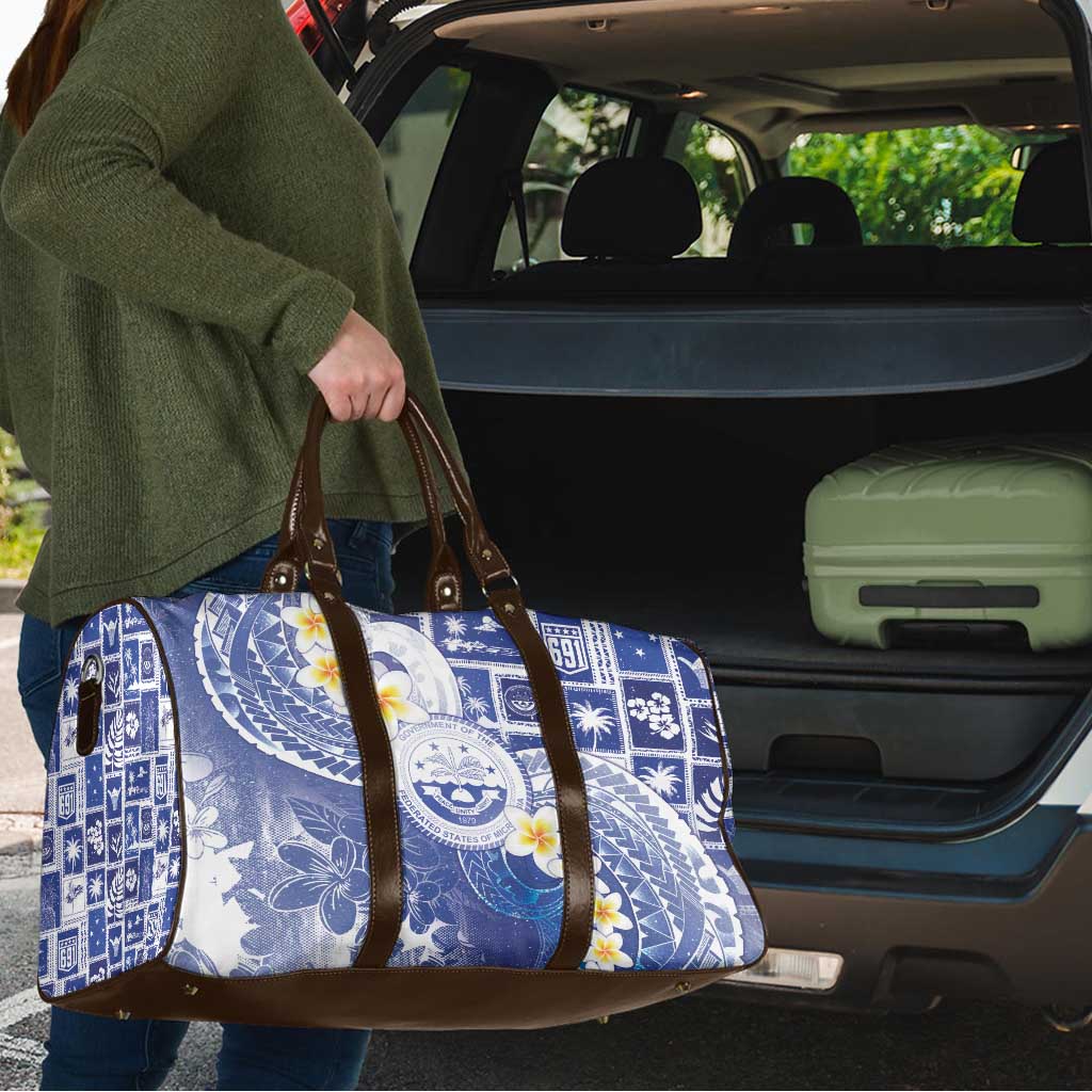 Federated States Of Micronesia Christmas Travel Bag Retro Style Bright Version - Polynesian Pride