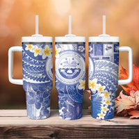 Federated States Of Micronesia Christmas Tumbler With Handle Retro Style Bright Version - Polynesian Pride