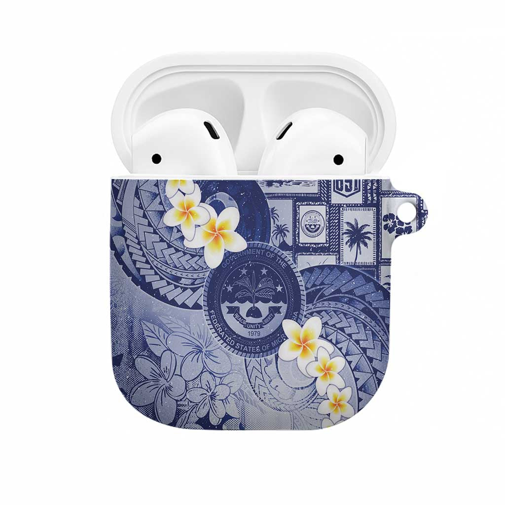 Federated States Of Micronesia Christmas AirPods Case Retro Style Dark Version - Polynesian Pride