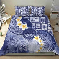 Federated States Of Micronesia Christmas Bedding Set Retro Style Dark Version - Polynesian Pride