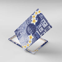 Federated States Of Micronesia Christmas Canvas Wall Art Retro Style Dark Version - Polynesian Pride