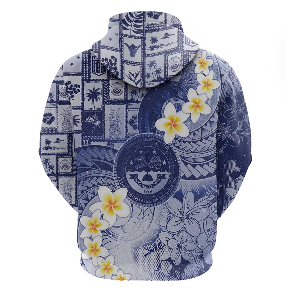 Federated States Of Micronesia Christmas Hoodie Retro Style Dark Version - Polynesian Pride