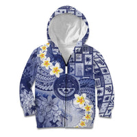 Federated States Of Micronesia Christmas Kid Hoodie Retro Style Dark Version - Polynesian Pride