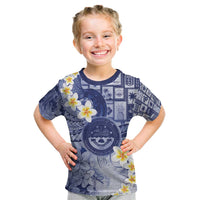 Federated States Of Micronesia Christmas Kid T Shirt Retro Style Dark Version - Polynesian Pride