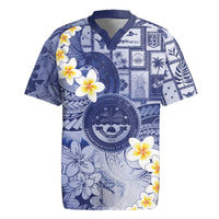 Federated States Of Micronesia Christmas Rugby Jersey Retro Style Dark Version - Polynesian Pride