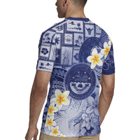 Federated States Of Micronesia Christmas Rugby Jersey Retro Style Dark Version - Polynesian Pride