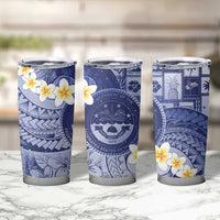 Federated States Of Micronesia Christmas Tumbler Cup Retro Style Dark Version - Polynesian Pride