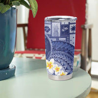 Federated States Of Micronesia Christmas Tumbler Cup Retro Style Dark Version - Polynesian Pride