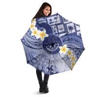 Federated States Of Micronesia Christmas Umbrella Retro Style Dark Version - Polynesian Pride