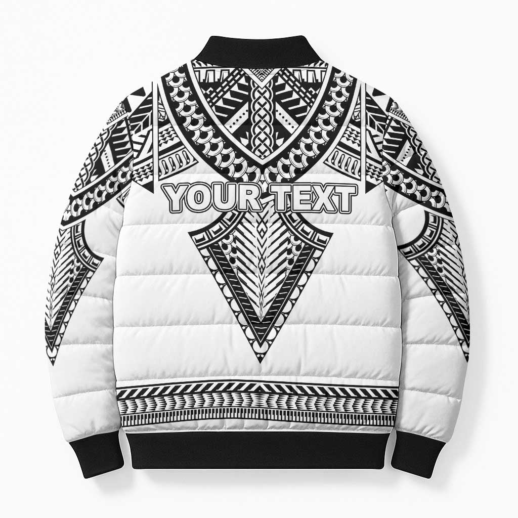 Personalised Melanesian Brotherhood Bomber Puffer Jacket With Tribal Pattern LT05 - Polynesian Pride