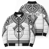 Personalised Melanesian Brotherhood Bomber Puffer Jacket With Tribal Pattern LT05 - Polynesian Pride