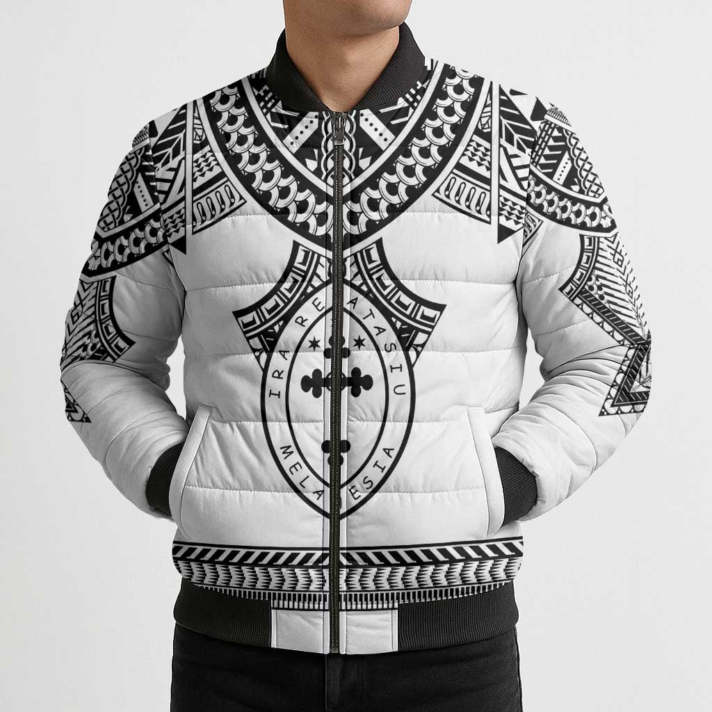 Personalised Melanesian Brotherhood Bomber Puffer Jacket With Tribal Pattern LT05 - Polynesian Pride