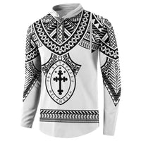 Personalised Melanesian Brotherhood Button Sweatshirt With Tribal Pattern LT05 - Polynesian Pride