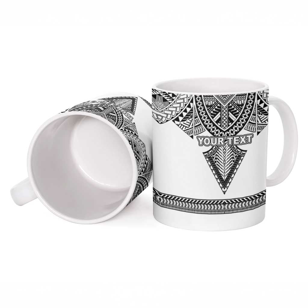 Personalised Melanesian Brotherhood Ceramic Mug With Tribal Pattern LT05 - Polynesian Pride