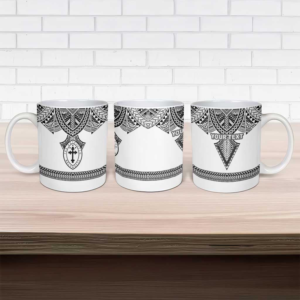 Personalised Melanesian Brotherhood Ceramic Mug With Tribal Pattern LT05 - Polynesian Pride