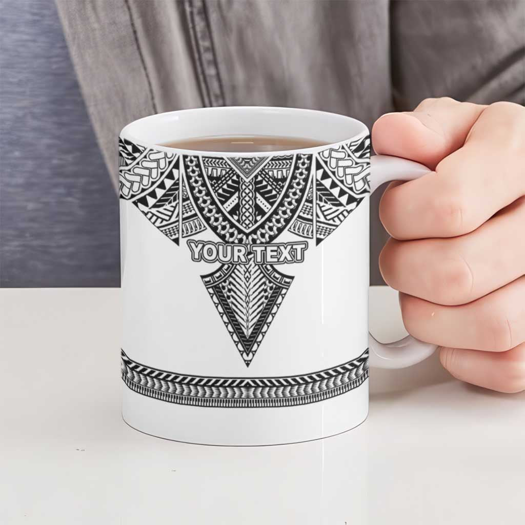 Personalised Melanesian Brotherhood Ceramic Mug With Tribal Pattern LT05 - Polynesian Pride