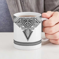 Personalised Melanesian Brotherhood Ceramic Mug With Tribal Pattern LT05 - Polynesian Pride