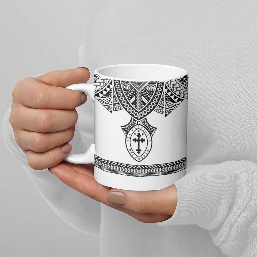Personalised Melanesian Brotherhood Ceramic Mug With Tribal Pattern LT05 - Polynesian Pride