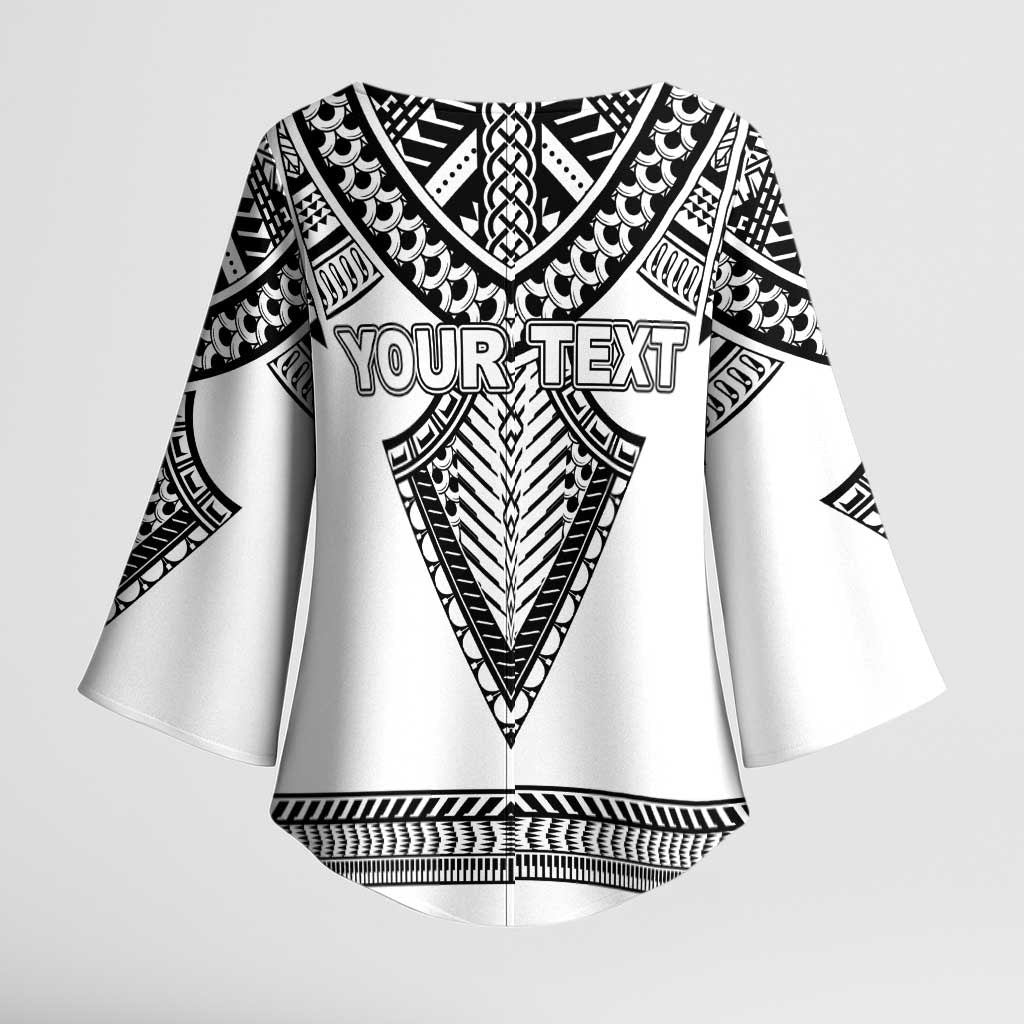 Personalised Melanesian Brotherhood Kimono Sleeve Blouse With Tribal Pattern LT05 - Polynesian Pride
