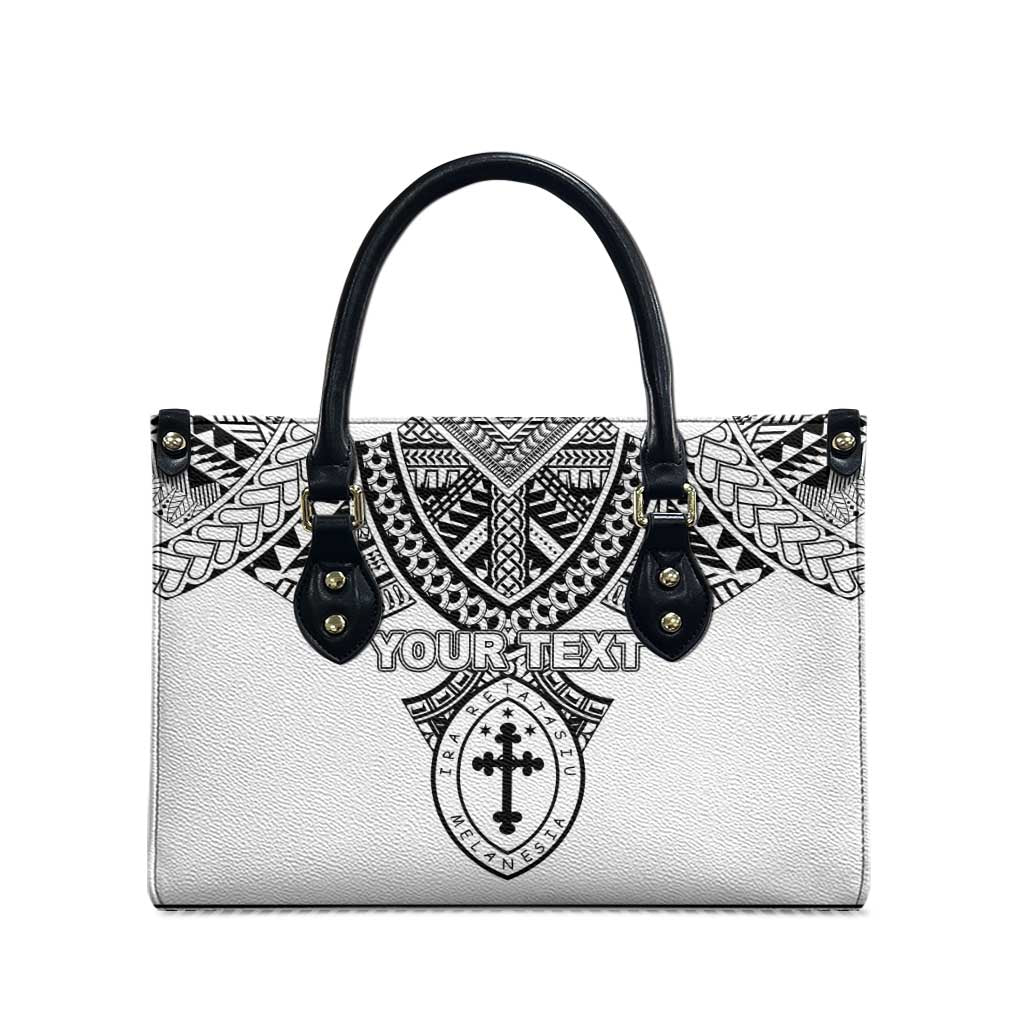 Personalised Melanesian Brotherhood Leather Bag With Tribal Pattern LT05 - Polynesian Pride