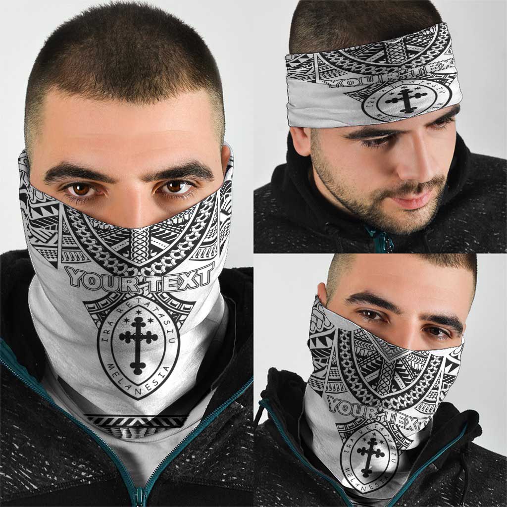 Personalised Melanesian Brotherhood Neck Gaiter With Tribal Pattern LT05 - Polynesian Pride