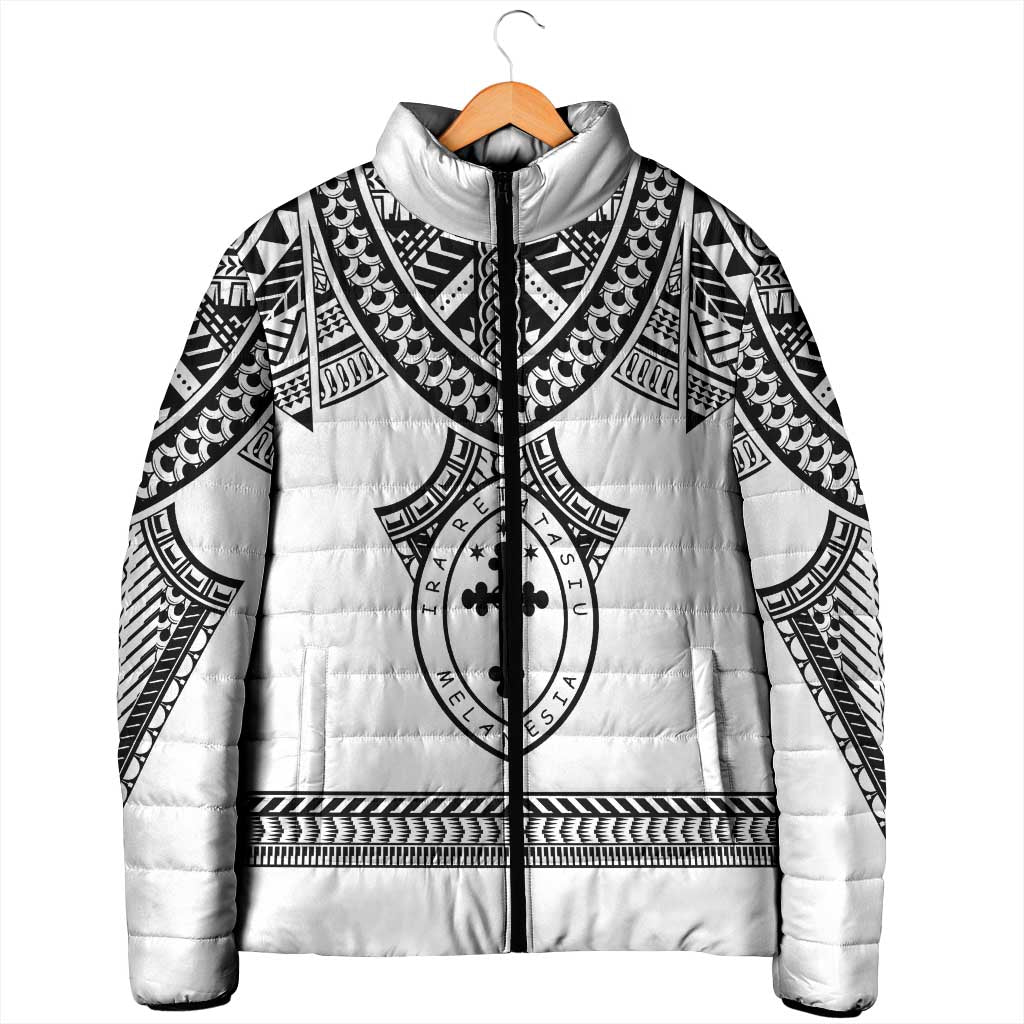Personalised Melanesian Brotherhood Padded Jacket With Tribal Pattern LT05 - Polynesian Pride