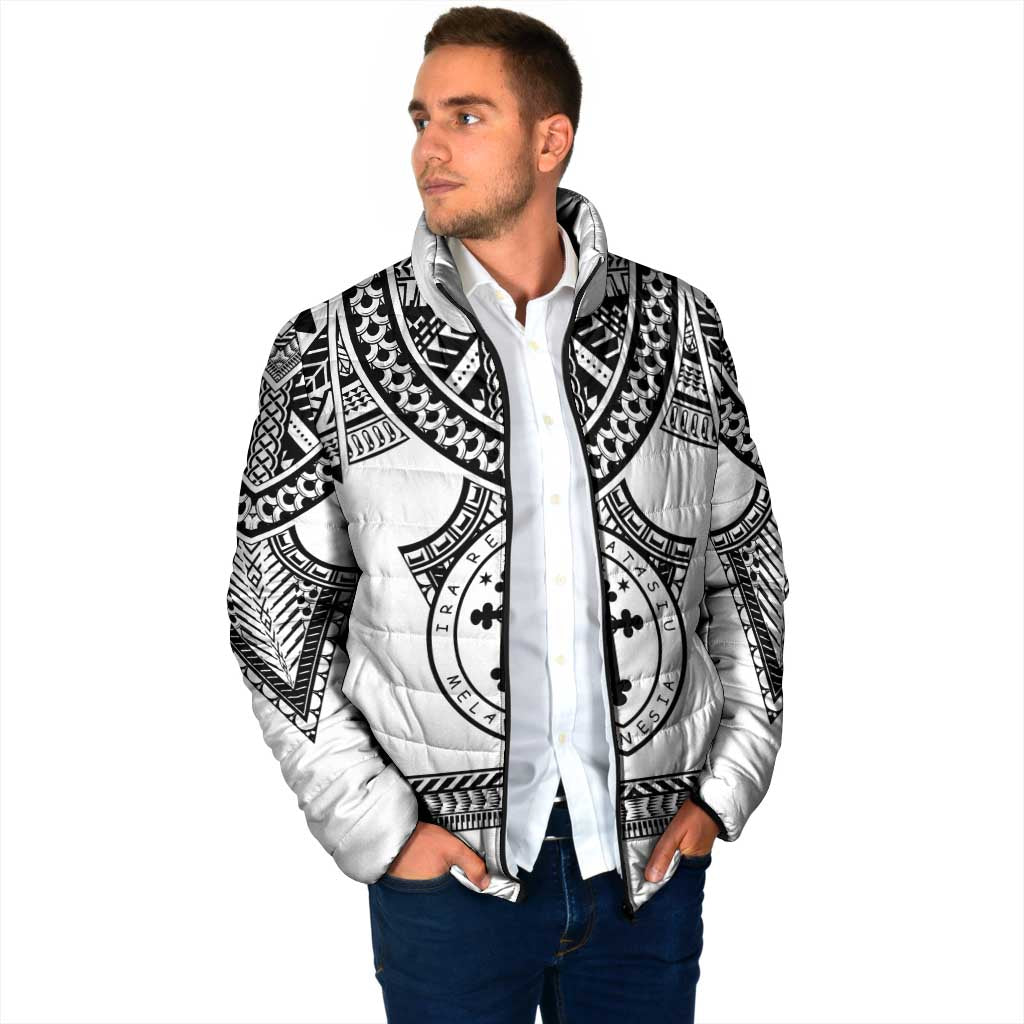 Personalised Melanesian Brotherhood Padded Jacket With Tribal Pattern LT05 - Polynesian Pride