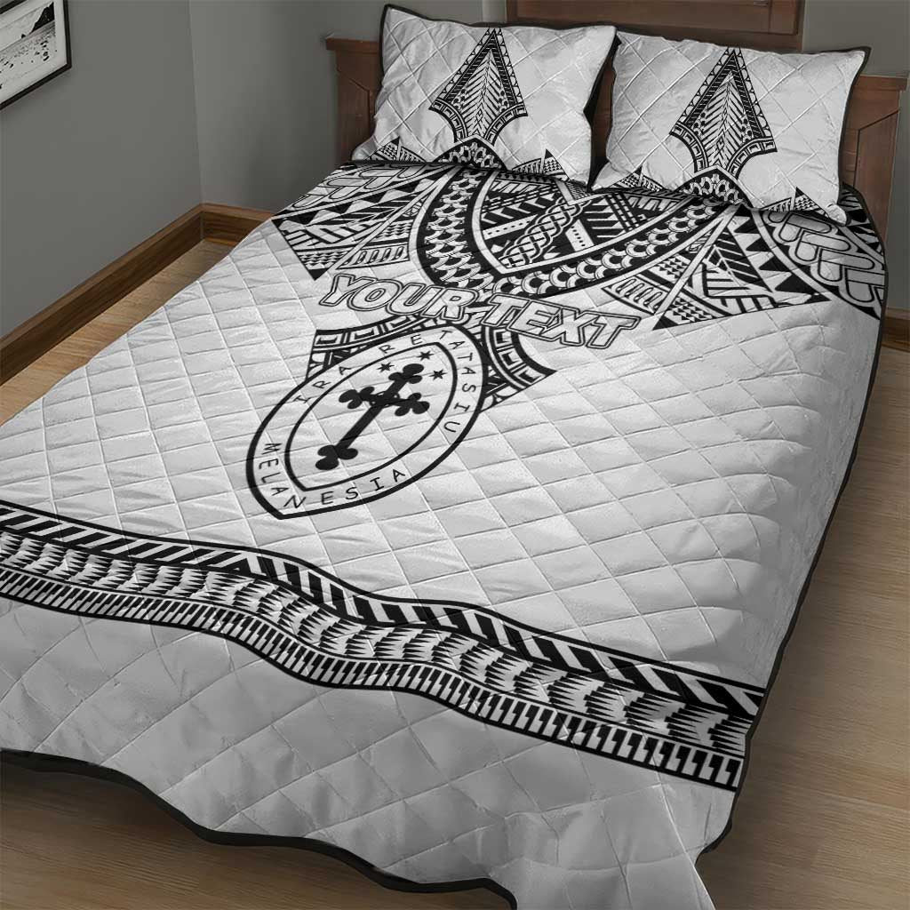 Personalised Melanesian Brotherhood Quilt Bed Set With Tribal Pattern - Polynesian Pride