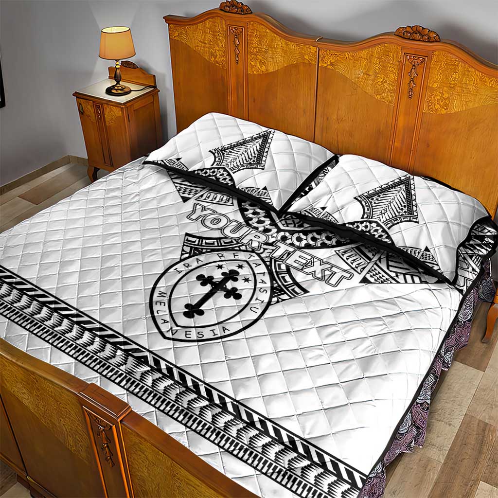 Personalised Melanesian Brotherhood Quilt Bed Set With Tribal Pattern - Polynesian Pride