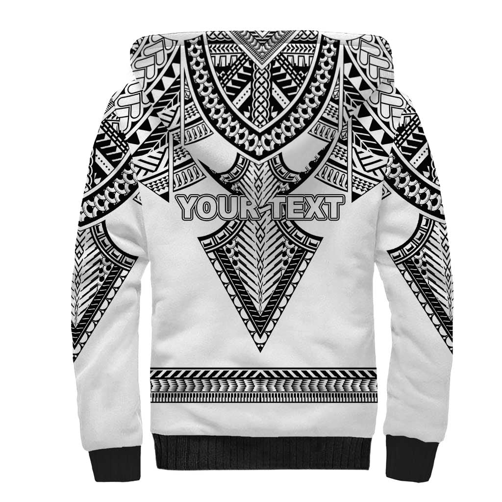 Personalised Melanesian Brotherhood Sherpa Hoodie With Tribal Pattern LT05 - Polynesian Pride