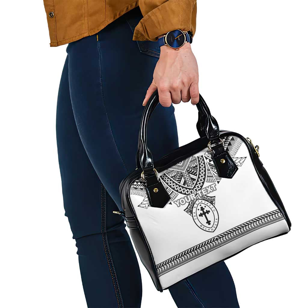 Personalised Melanesian Brotherhood Shoulder Handbag With Tribal Pattern LT05 - Polynesian Pride