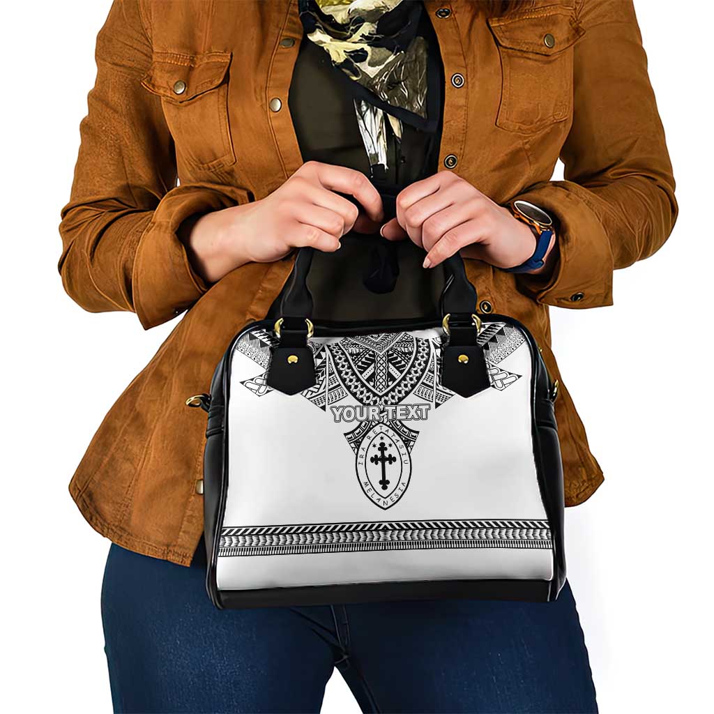 Personalised Melanesian Brotherhood Shoulder Handbag With Tribal Pattern LT05 - Polynesian Pride