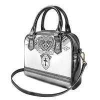 Personalised Melanesian Brotherhood Shoulder Handbag With Tribal Pattern LT05 - Polynesian Pride