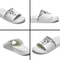 Personalised Melanesian Brotherhood Slide Sandals With Tribal Pattern LT05 - Polynesian Pride