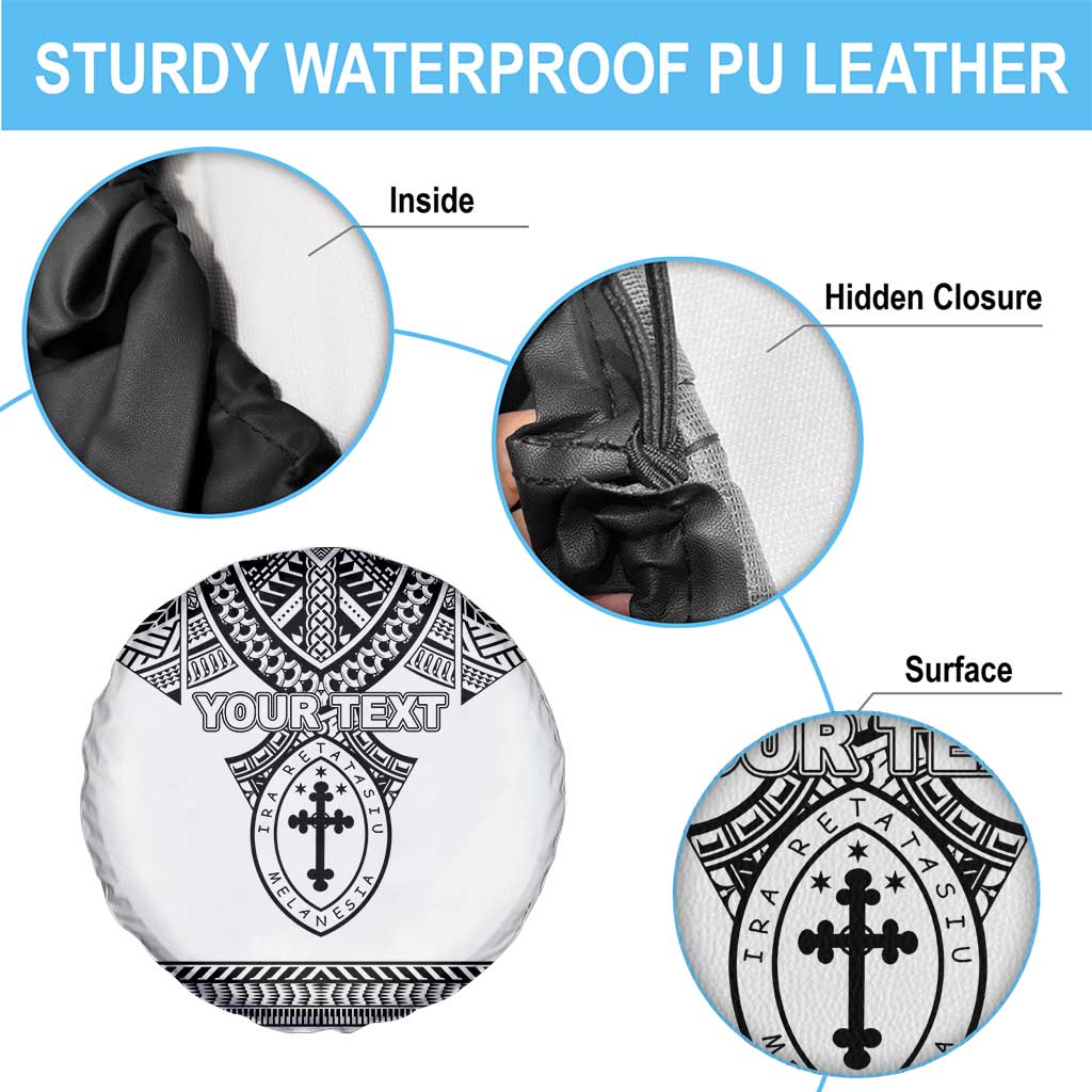 Personalised Melanesian Brotherhood Spare Tire Cover With Tribal Pattern LT05 - Polynesian Pride