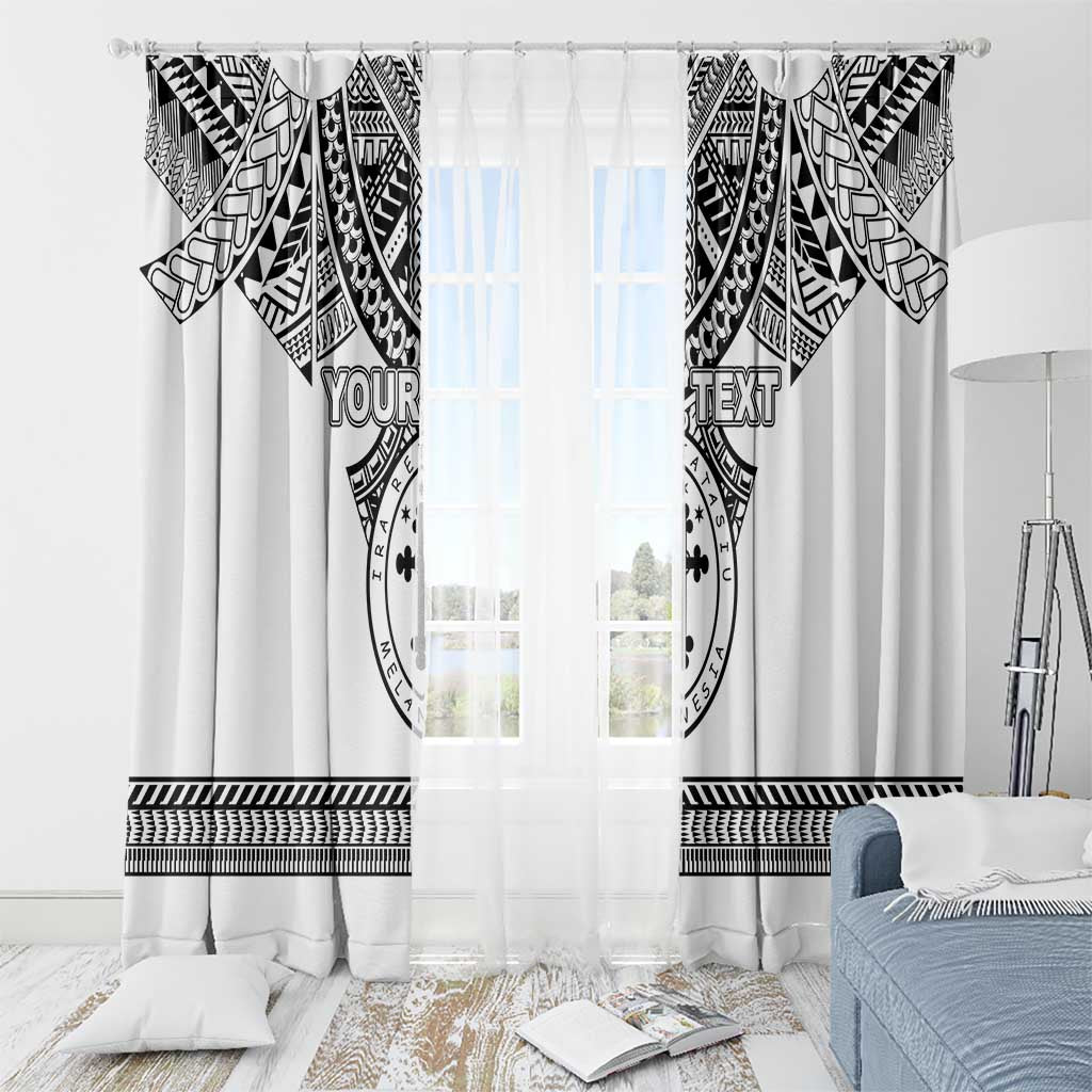 Personalised Melanesian Brotherhood Window Curtain With Tribal Pattern LT05 - Polynesian Pride
