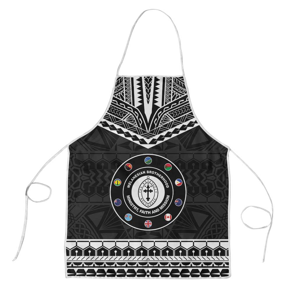 Melanesian Brotherhood Apron Ministry Faith And Mission LT05 Black - Polynesian Pride