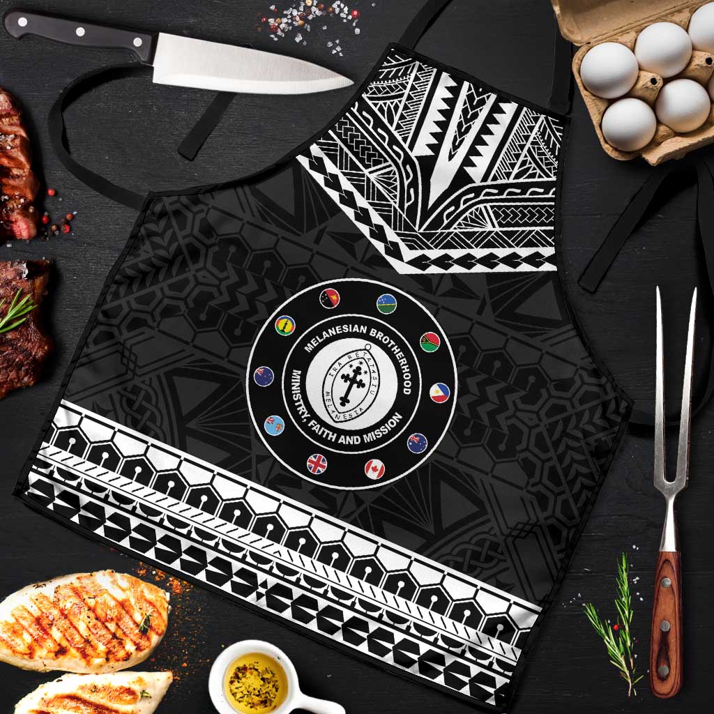 Melanesian Brotherhood Apron Ministry Faith And Mission LT05 Black - Polynesian Pride