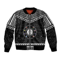 Personalised Melanesian Brotherhood Bomber Jacket Ministry Faith And Mission LT05 Unisex Black - Polynesian Pride